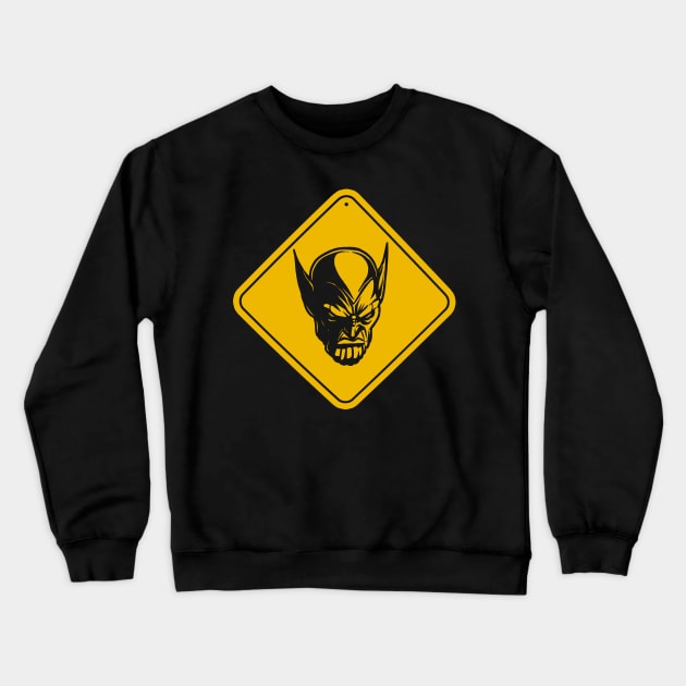 Warning Crewneck Sweatshirt by AndreusD